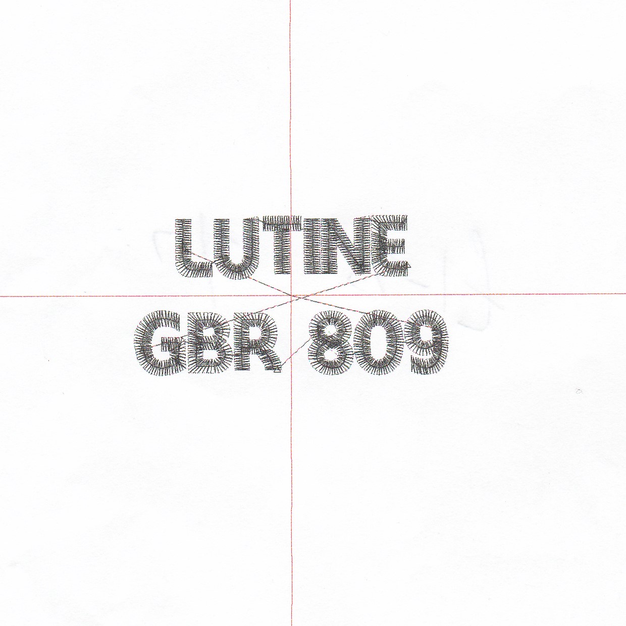 LUTINE GBR 809 Logo Embroider